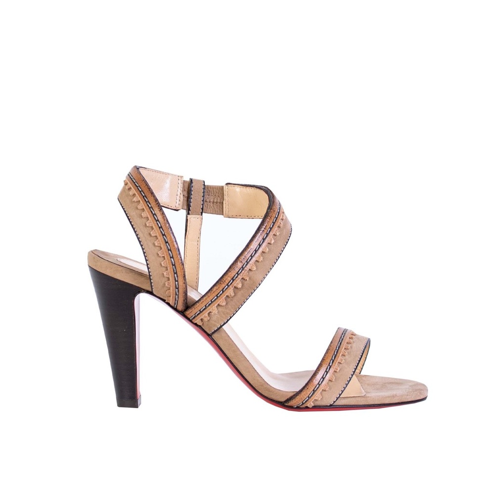 Christian Louboutin Trepi City 85 nude sandal